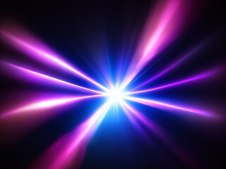 Obraz premium Colorful Lens flare light pattern black background light flare effect 