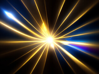 Colorful Lens flare light pattern black background light flare effect 