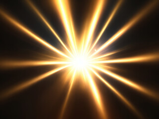 Obraz premium Colorful Lens flare light pattern black background light flare effect 