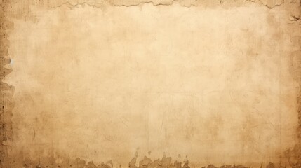 Old classic beige paper with faded texture vintage vibes background - obrazy, fototapety, plakaty