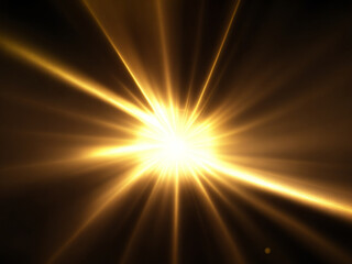 Obraz premium Colorful Lens flare light pattern black background light flare effect 