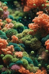 AI-Generated Photorealistic Broccoli Coral - Digital Artwork