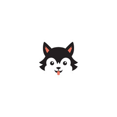 dog cat cute mascot icon logo design vector