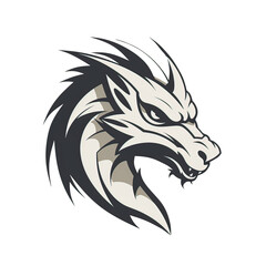 Fototapeta premium dragon head vector
