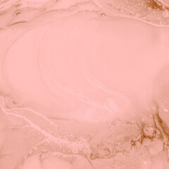 Alcohol Ink Pattern. Smoke Paint. Pink Ink In