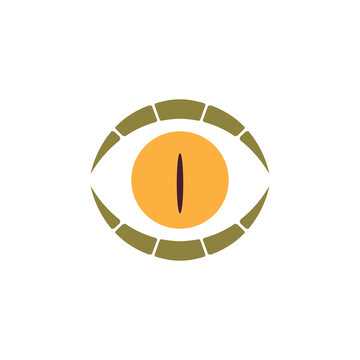 crocodile eyes icon logo design vector