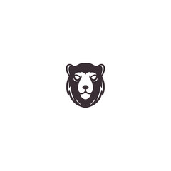 head bear icon logo design vector