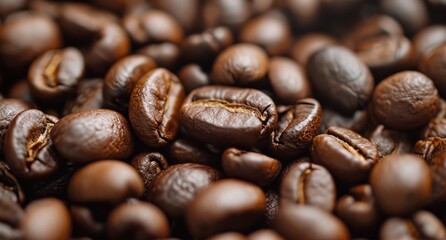 coffee bean pile for black background, vibrant stage backdrops