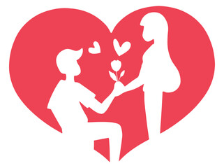 Romantic Women and Man Relationship
