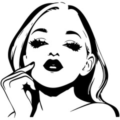 Beautiful woman vector