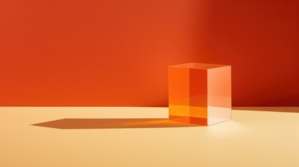 abstract shape orange background illustration vibrant modern, minimal sleek, clean contemporary abstract shape orange background