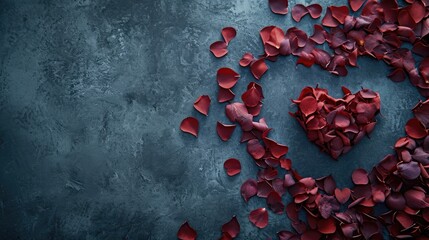 Generative AI, Valentine's Day background, muted colors, holiday photorealistic aesthetic background