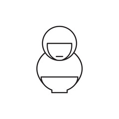 cute mother mascot cartoon icon logo design vector