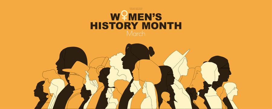 Women's History Month banner.