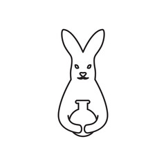 cute kangaroo mascot cartoon icon logo design vector