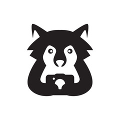 cute raccoon mascot cartoon icon logo design vector