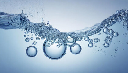 Bubbles in the water - obrazy, fototapety, plakaty