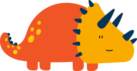 Cute Colorful Cartoon Dinosaur © Demolab