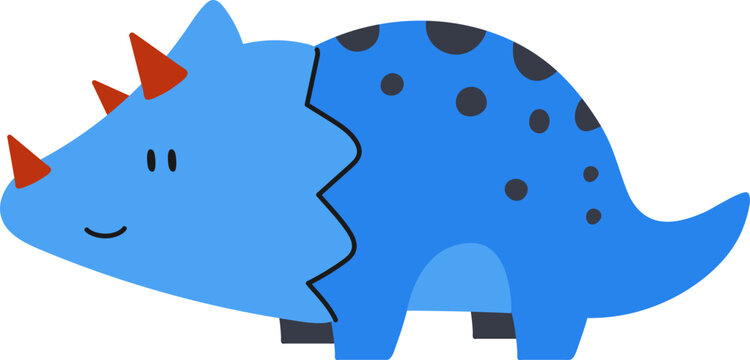 recommend clip art: Cute Colorful Cartoon Dinosaur