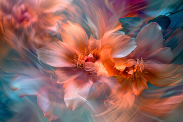 Dreamlike Floral Whispers - Ethereal Blossoms in Soft Light