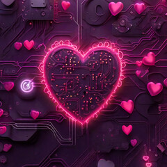 Background of hearts