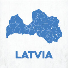 Detailed Latvia Map