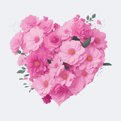 Vector watercolor heart frame background