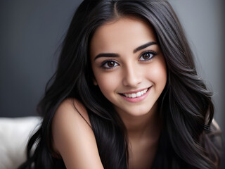 Obraz premium eye and smile girl