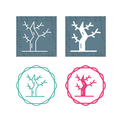 Dry Tree Vector Icon