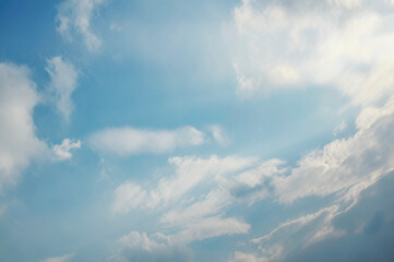 blue sky with clouds