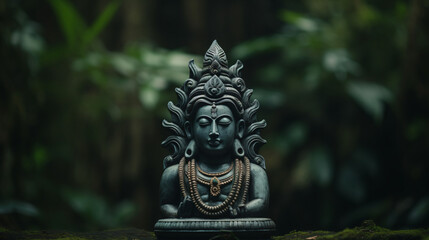 Fototapeta na wymiar Face of Hindu God