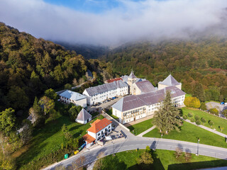 Roncesvalles, Royal Collegiate Church of Santa María de Roncesvalles, Santiago's road, Navarra, Spain