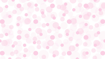 White seamless pattern with pink drops