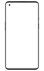 New realistic smartphone one plus mockup vector isolated on white background. illustration vector