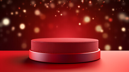 Simple product booth, podium, stage, product commercial photography background, cosmetics booth, promotional event
