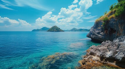 Fototapeta premium beautiful seascape full of color