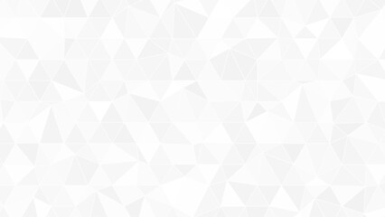 Fototapeta premium Abstract background of polygons on white background. Abstract low poly geometrical background consisting of triangles of different sizes and colors