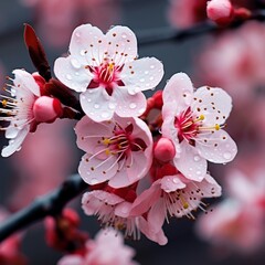 Very nice cherry blossom flowers images Generative AI