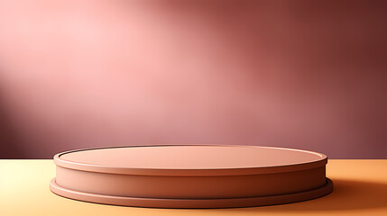 Modern round product advertising podium, booth, stage, product background, promotional event background