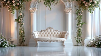 sofa for the bridal couple