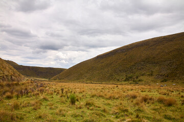 Reise durch Südamerika. Riobamba in Ecuador. Tour unterhalb des Chimborazo.