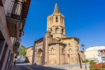 Fototapeta na wymiar Romanesque Church of Santa María la Real, Sangüesa , Navarra, Spain