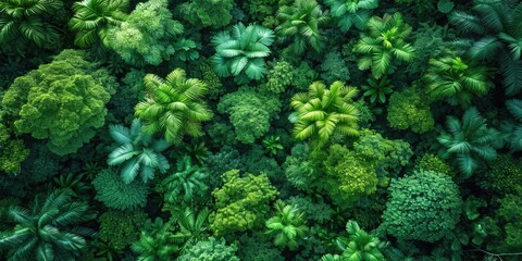 Obraz premium Aerial Rainforest View
