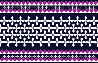 flower thai seamless pattern violet
