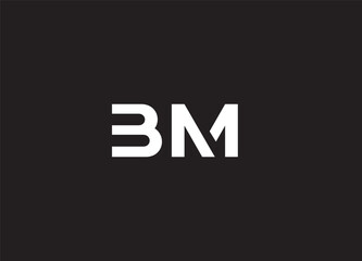 BM letar logo design and initial logo