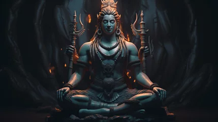 Fotobehang Hindu God Shiva © Little