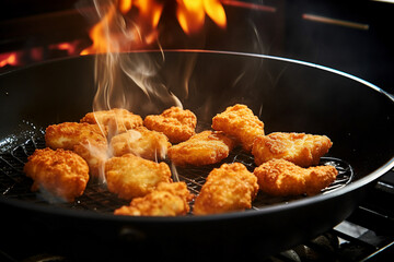 Generative AI picture of a tasty delicious aromatic restaurant dish