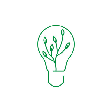 lamp idea icon logo design vector