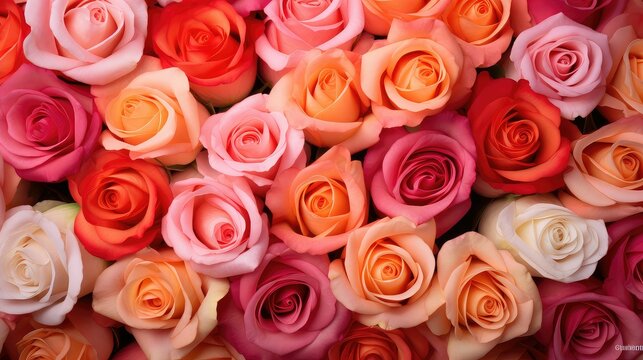 beauty elegant roses background illustration love petals, bouquet garden, nature delicate beauty elegant roses background