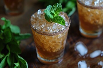 Minty cocktail